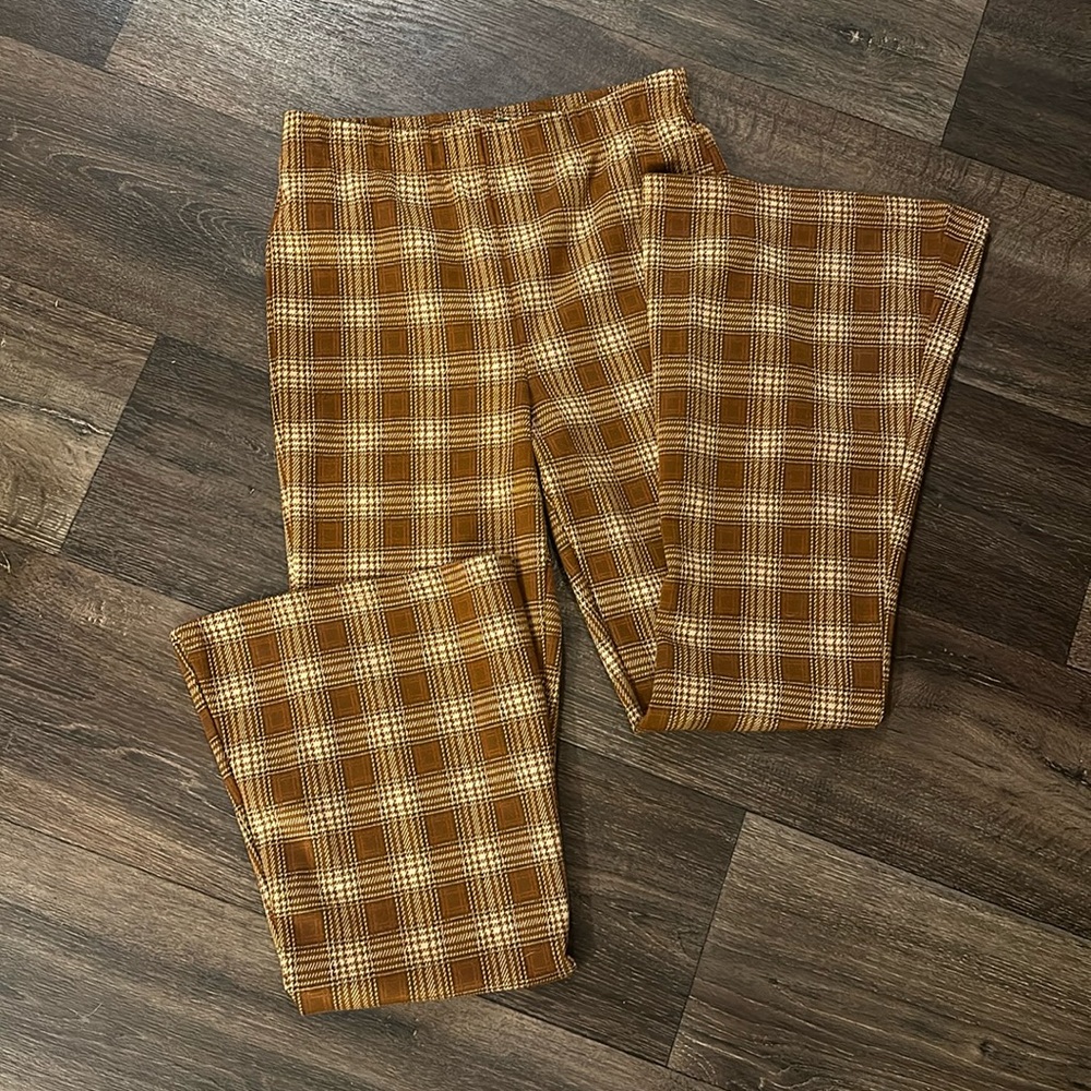Plaid bell bottoms